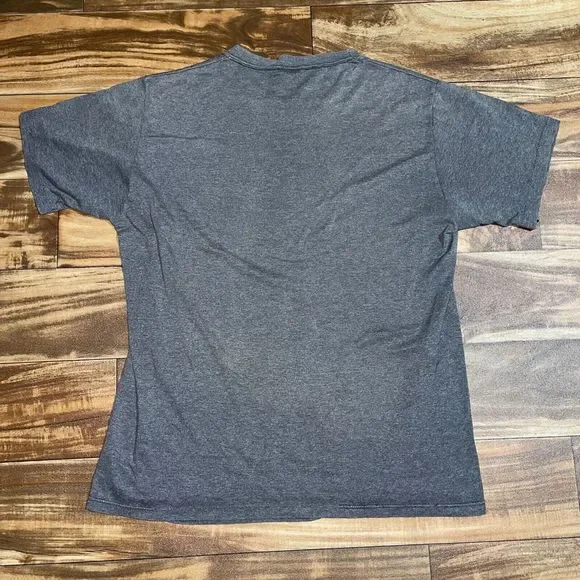 Vtg 1980s Happiness is Big Bucks Heather Grey Whitetail Deer Hunting Shirt Small - Picture 9 of 9